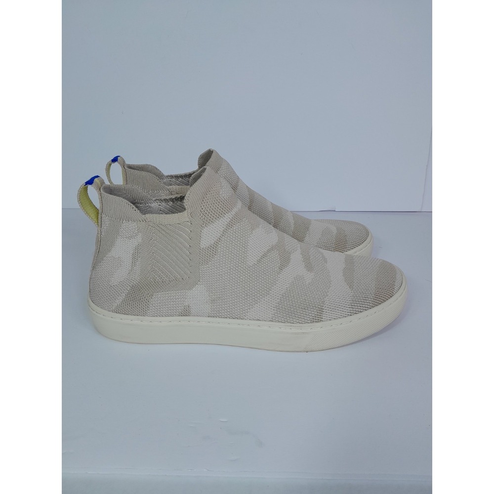 Rothy's The Chelsea Sneaker Camo Cream Tan Women Sz 7.5
